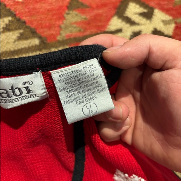 Festive Red Knit Vest with Holiday Bears - Picture 4 of 8